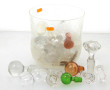 Lot de bouchons de carafe dans un pot en