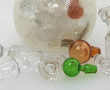 Lot de bouchons de carafe dans un pot en
