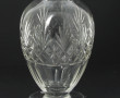 Carafe ancienne en cristal taillé, avec 