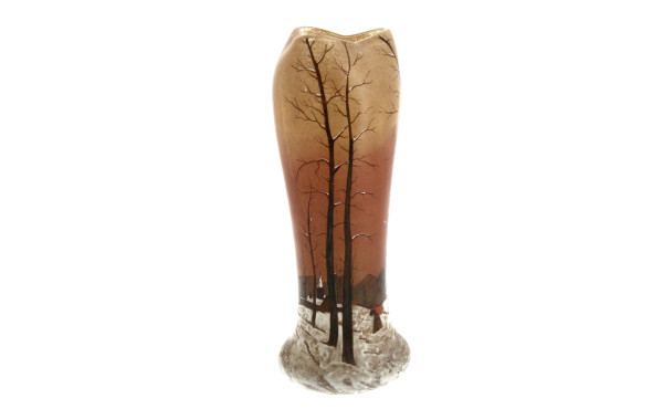 Attribué à LEGRAS - Vase à col trilobé e