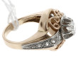 Bague ancienne en or jaune et platine, p