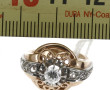 Bague ancienne en or jaune et platine, p