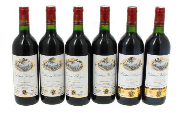 6 B BORDEAUX Ch Valvignes (4 de 1999 et 