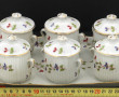 Service à crème en porcelaine décor à la
