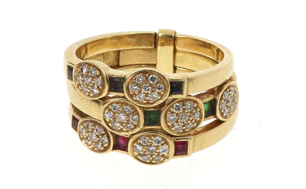 FRAIS REDUITS A 15 % - Bague 3 anneaux a