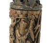 CHINE - Grand pot couvert en bambou scul