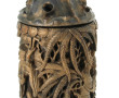 CHINE - Grand pot couvert en bambou scul