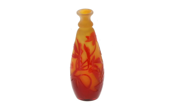 GALLE - Petit vase en verre multicouched