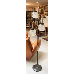 ARLUS - Lampadaire vintage en métal doré