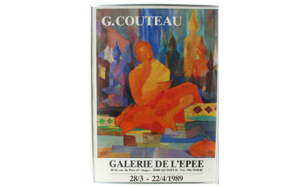 Affiche d'exposition de Geneviève Coutea