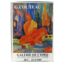 Affiche d'exposition de Geneviève Coutea