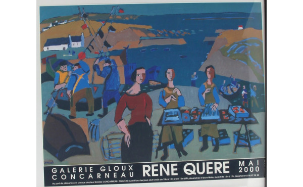 Affiche d'exposition de René Quéré (1932