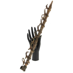 Pipe cérémonielle africaine en métal, pe