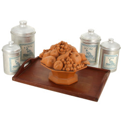 Lot comprenant un petit plateau de servi