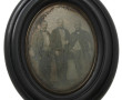 DAGUERREOTYPE XIXème à vue ovale dans un