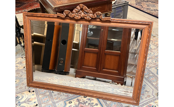 Miroir rectangulaire en bois naturel scu