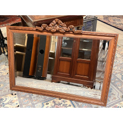 Miroir rectangulaire en bois naturel scu