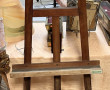 Chevalet en bois H. 154 cm (décoloration