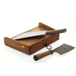 ART POPULAIRE - Deux feuilles de boucher