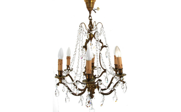 Suspension à 6 bras de lumière et guirla