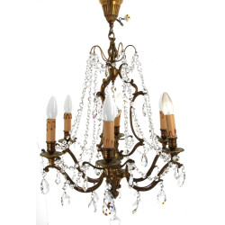 Suspension à 6 bras de lumière et guirla