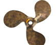 Petite hélice 3 pales en bronze, marquée