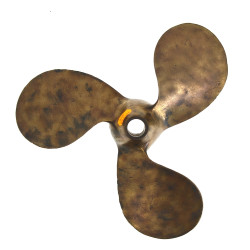 Petite hélice 3 pales en bronze, marquée