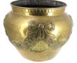 Cache-pot diam 42 cm en laiton décor nœu