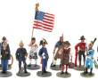 POMPIERS - 20 figurines en plomb de pom
