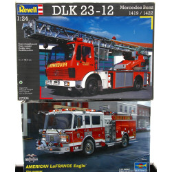 POMPIERS - 2 maquettes de camion de pomp