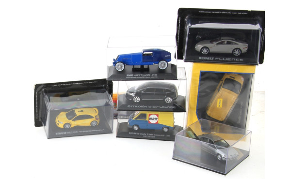 Lot de 7 voitures 1/43 en BO