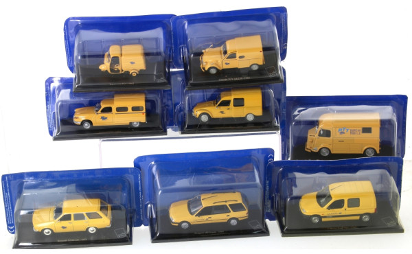 LA POSTE - 8 voitures 1/43 en BO