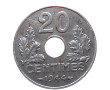 ETAT FRANÇAIS. 20 Centimes. 1944. Fer. G
