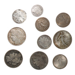 CERES - SEMEUSE - 10 monnaies en argent 