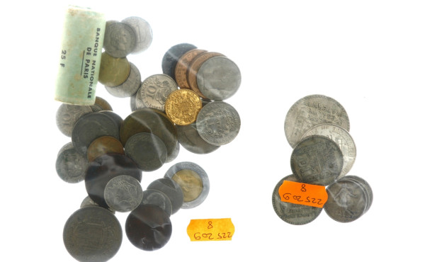 Lot de pièces en argent : 1 pièce de 20 