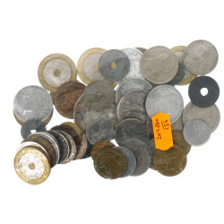 Sachet de monnaies en francs diverses TB