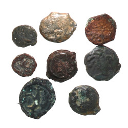 GAULE - 8 monnaies à identifier