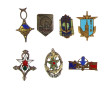 Lot d'insignes coloniaux Afrique du Nord