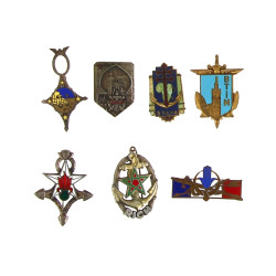 Lot d'insignes coloniaux Afrique du Nord