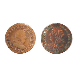 Lot de monnaies royales en cuivre: Doub