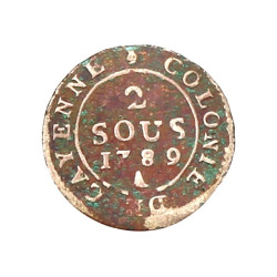 COLONIE DE CAYENNE - 2 sous1789