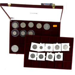 Coffret de rangement de monnaies à deux 