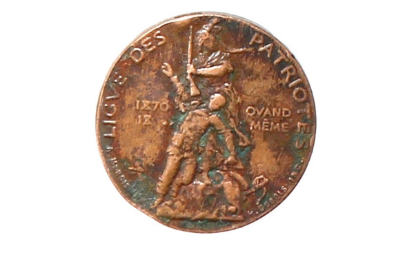 LIGUE DES PATRIOTES 1882 - jeton en bron