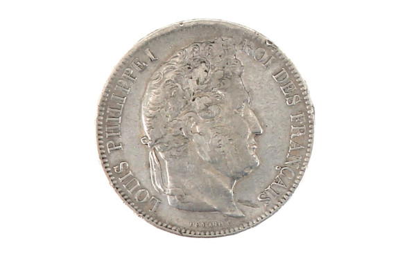 Ecu 5 fr Louis Philippe argent 1833 poid