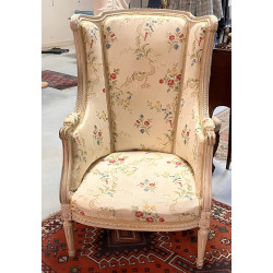 Bergère à oreilles de style Louis XVI, t