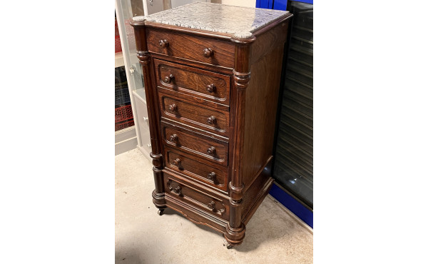 Chevet haut ancien ouvrant à 4 tiroirs e