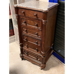 Chevet haut ancien ouvrant à 4 tiroirs e