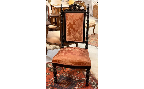 Chaise Napoléon III en bois noici, monta