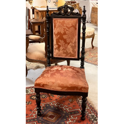 Chaise Napoléon III en bois noici, monta