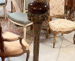 Lampadaire décoratif vintage en bois scu